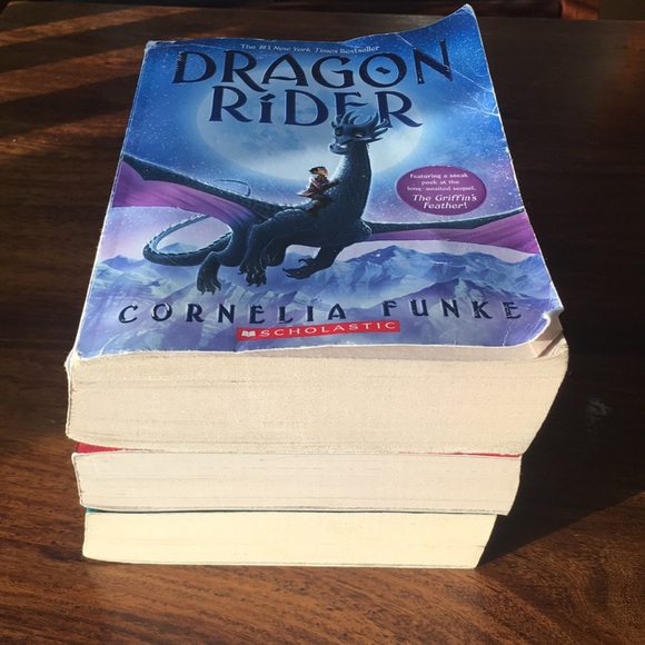 Cornelia Funke Paperback Books Dragon Rider (set of 3) Griffin Feather Aurelia - Picture 4 of 12
